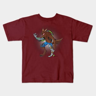 Cyborg Werewolf Kids T-Shirt